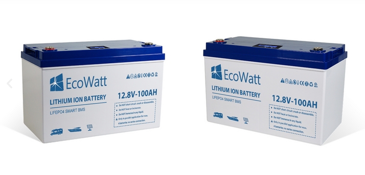 AlbCamper Shop - EcoWatt 12V 100Ah Batterie Akku Wohnmobil Caravan